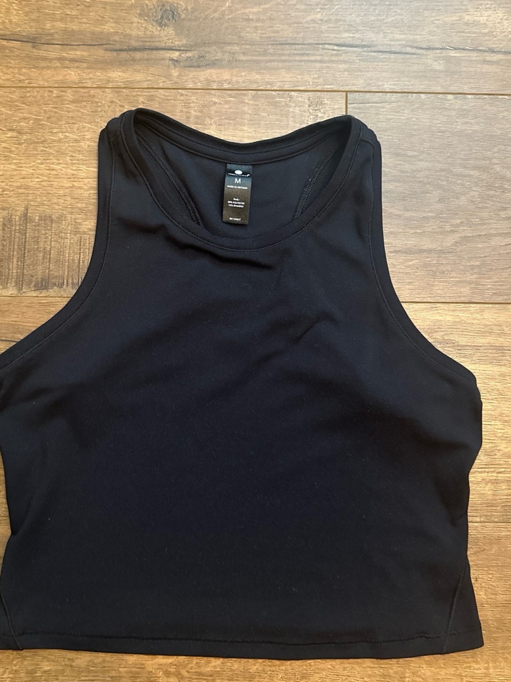 Black Cropped Tank Top - Athletic Style